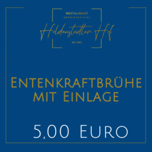 Entenkraftbrühe mit Einlage