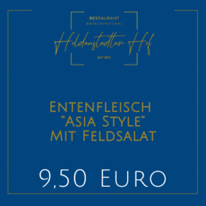 Entenfleisch „ Asia Style“ mit Feldsalat